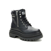 Bolder Zip P312319 Womens Leather Black Boots