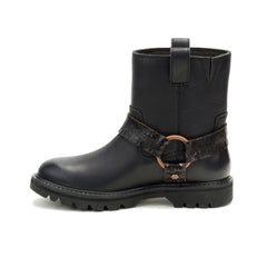 Grader Harness  P312310 Womens Black Leather Boots