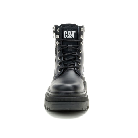 Bolder Zip P312319 Womens Black Leather Boots