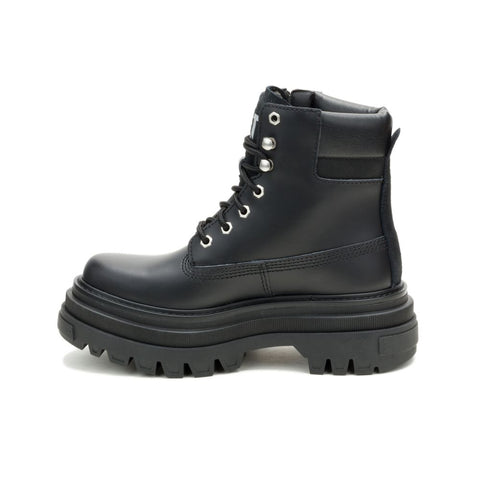 Bolder Zip P312319 Womens Black Leather Boots