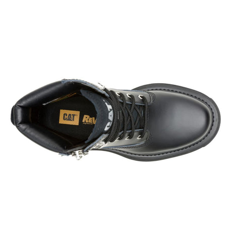 Bolder Zip P312319 Womens Black Leather Boots