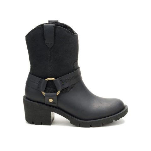 Rewrite  Harness   P312373 Womens Black Leather Boots