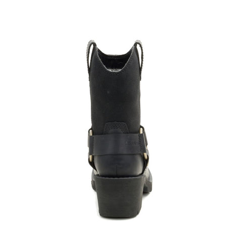 Rewrite  Harness   P312373 Womens Black Leather Boots