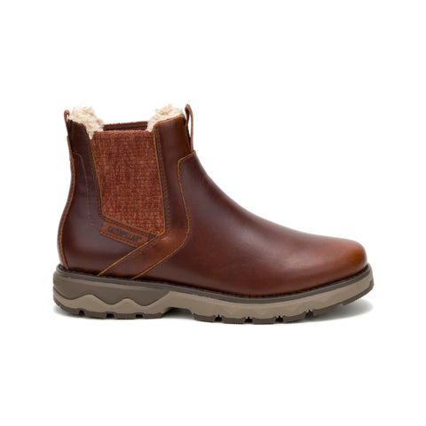 Fandom Chelsea Fur Waterproof P312608 Womens Cashew Leather Boots
