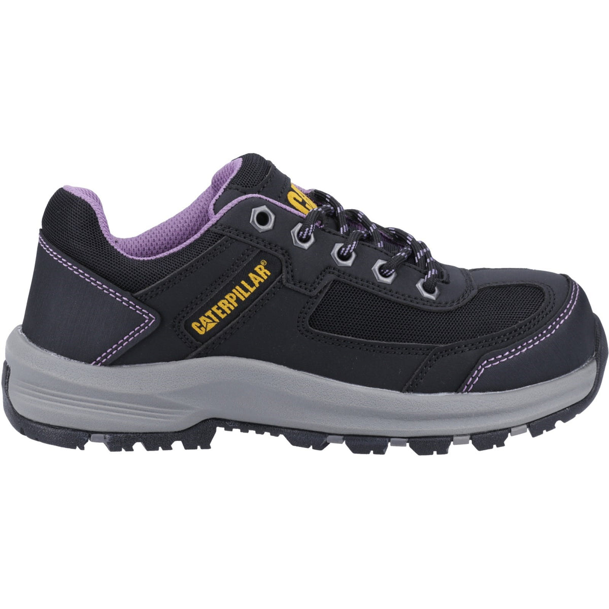 Elmore  Womens Low 37407-69760 Black/Lilac Safety Trainers
